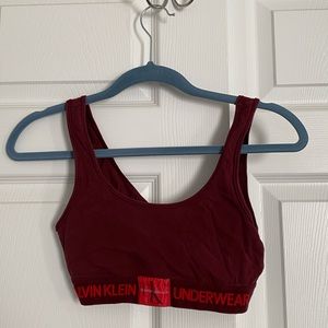 Calvin Klein logo bralette